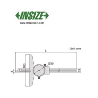 کولیس عمق سنج ساعتی اینسایز mm300) cm30) مدل 300-1340 1340-300